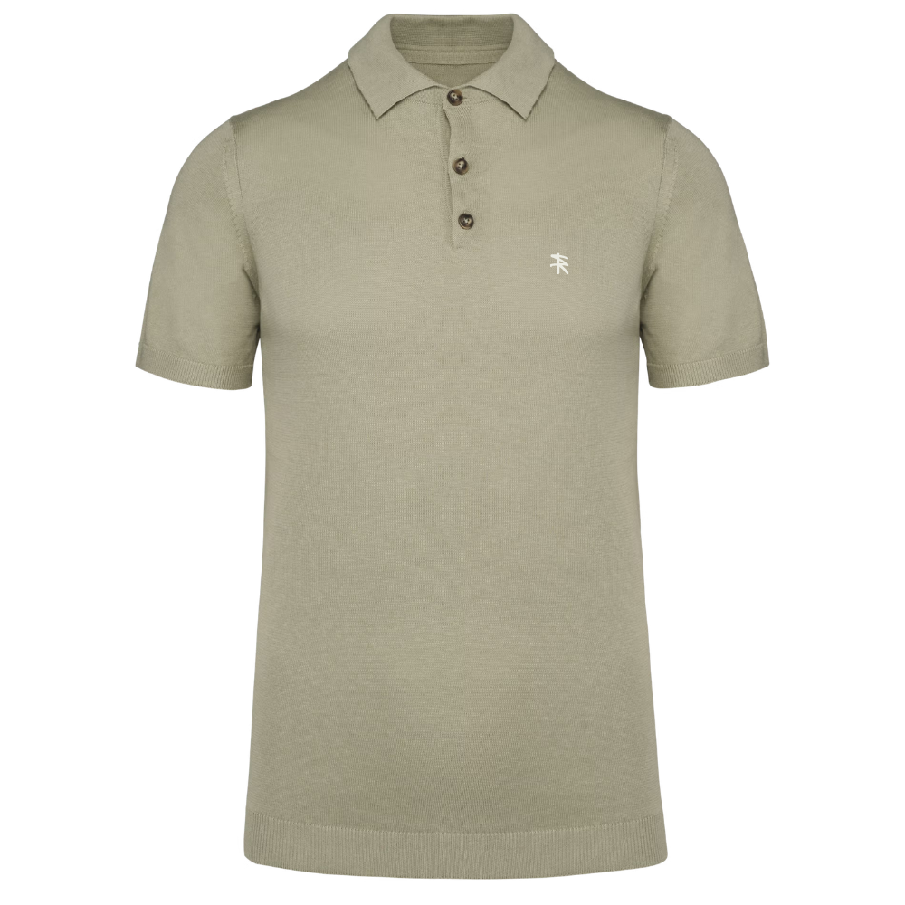 Knitwear Polo - Olive Green