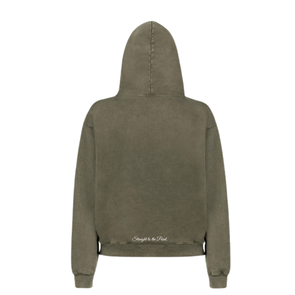 Oversized hoodie - Olive Green