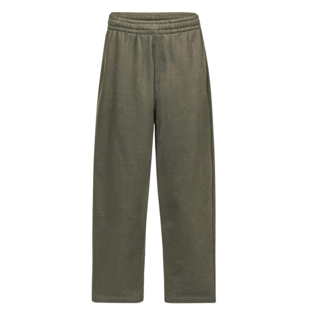 Relaxed Joggers Straight-Leg - Olive Green