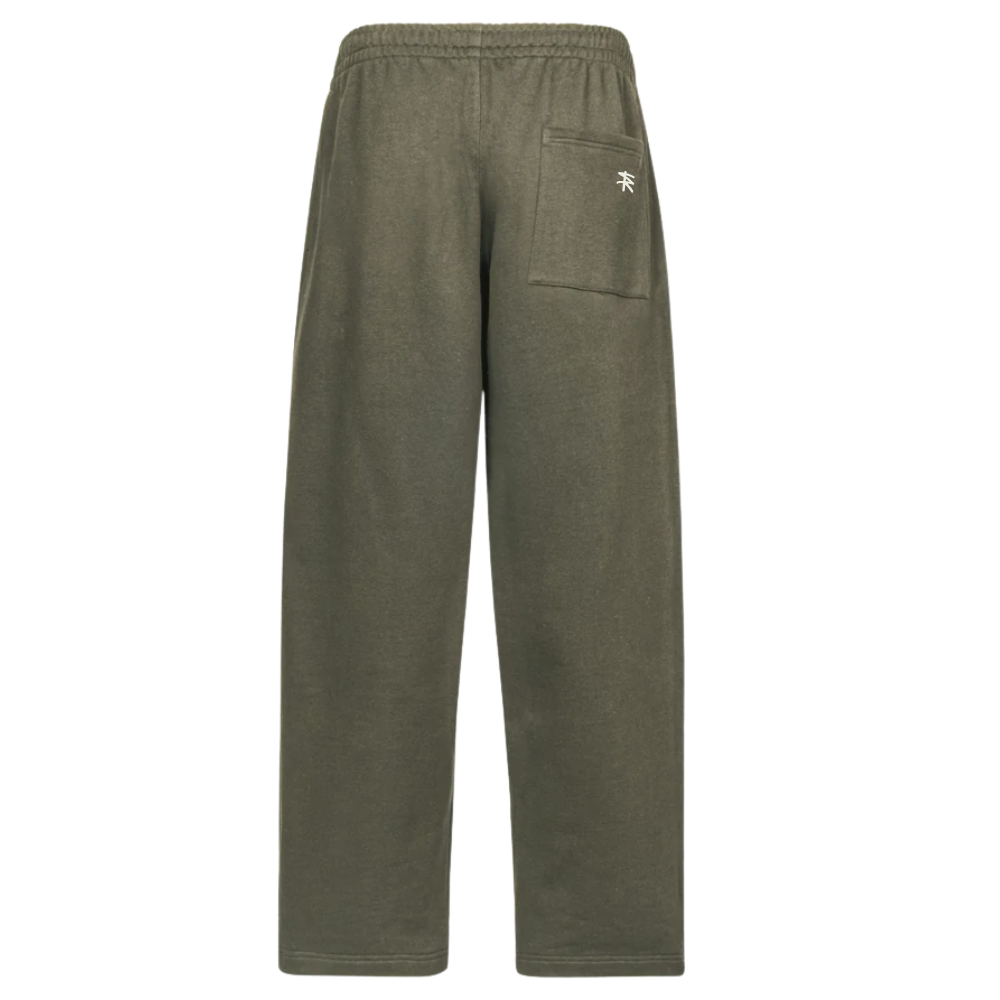 Relaxed Joggers Straight-Leg - Olive Green