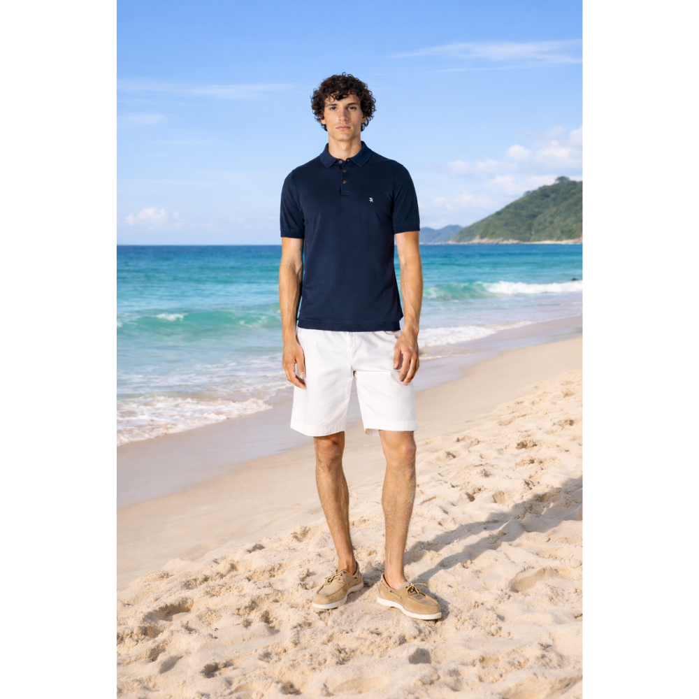 Knitwear Polo - Navy Blue